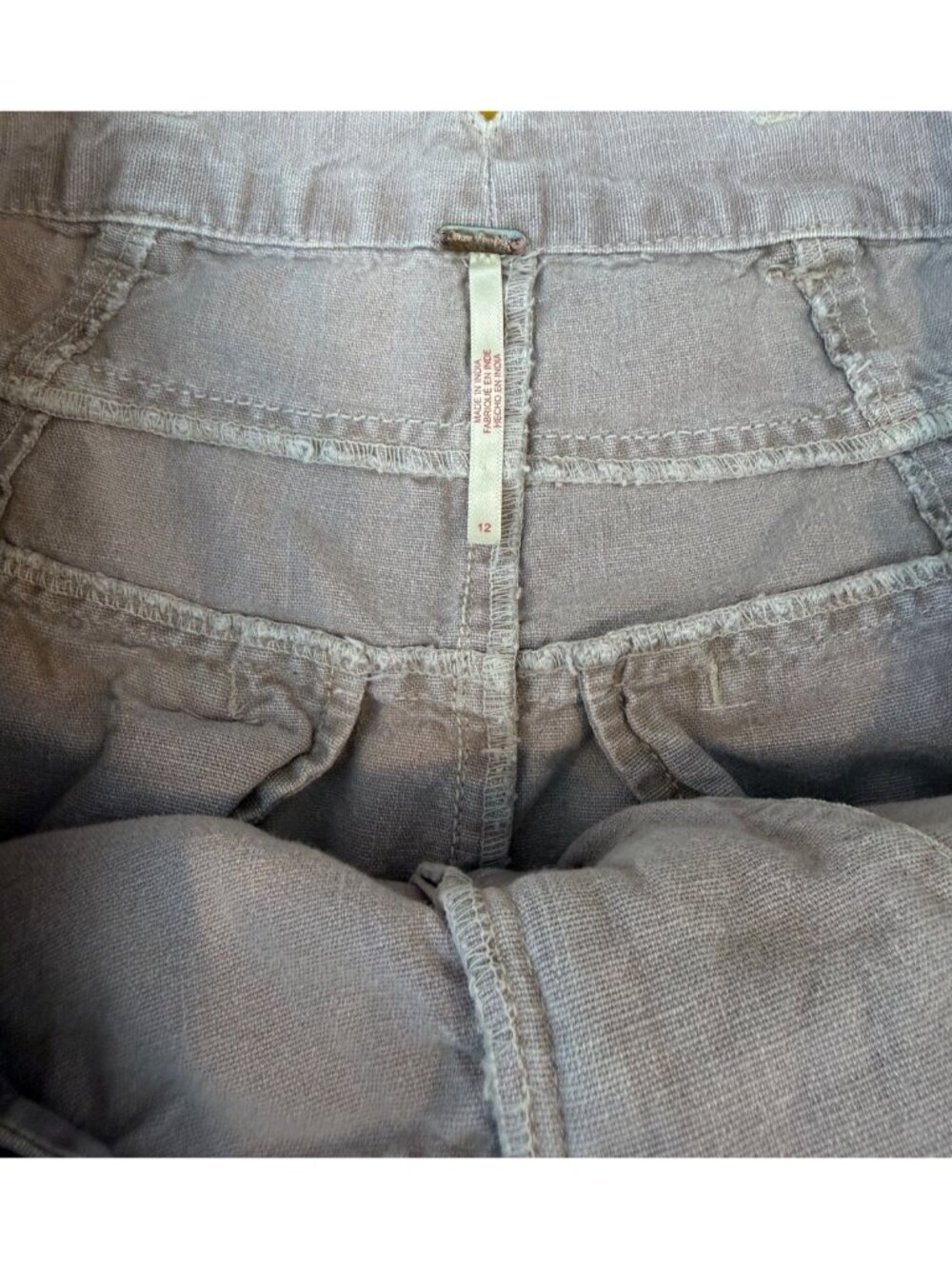 Free People Women's Sweet Talk Chino Trousers Pants Size 12 Phantom Gray - Picture 12 of 14